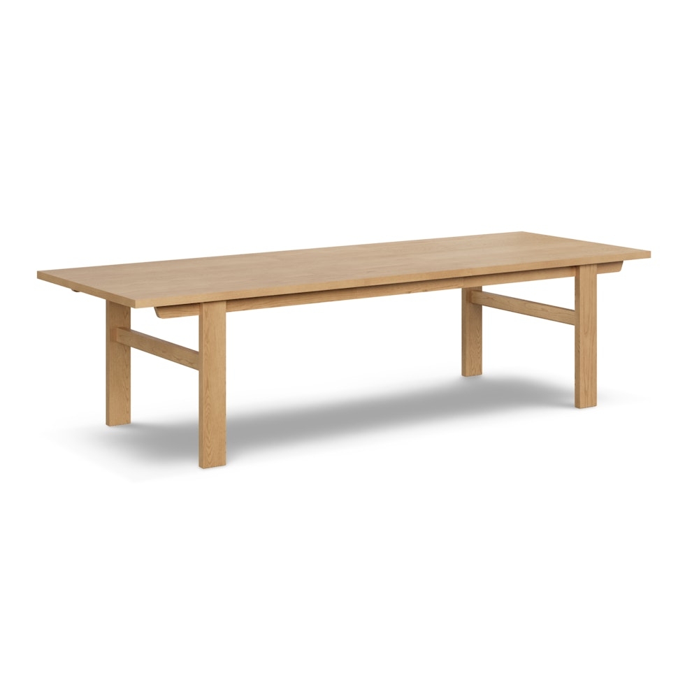 Gina 88.5" - 112" Extendable Dining Table - White Oak - Image 1