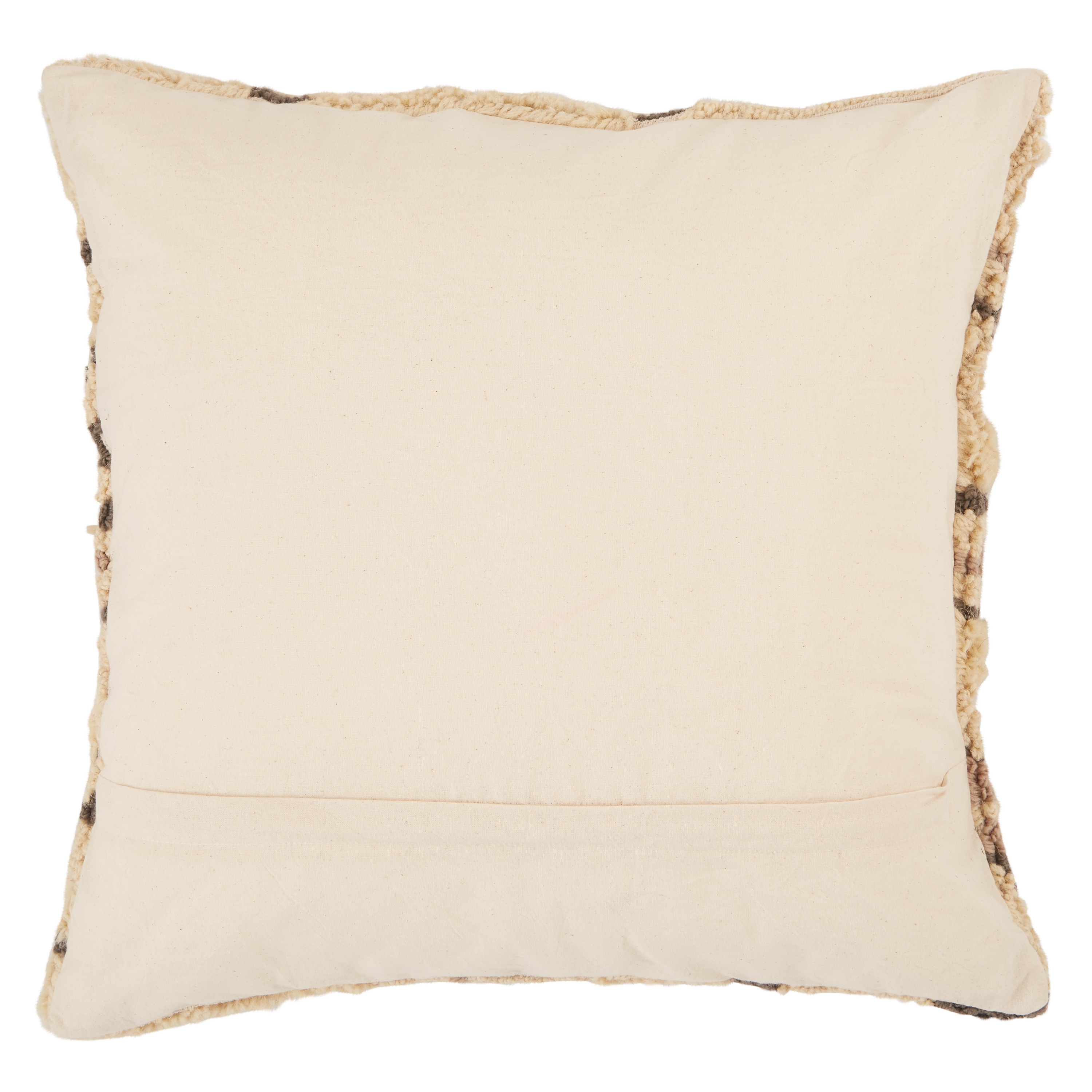 Sidda Throw Pillow, Tan & Brown, 18" x 18" - Image 1