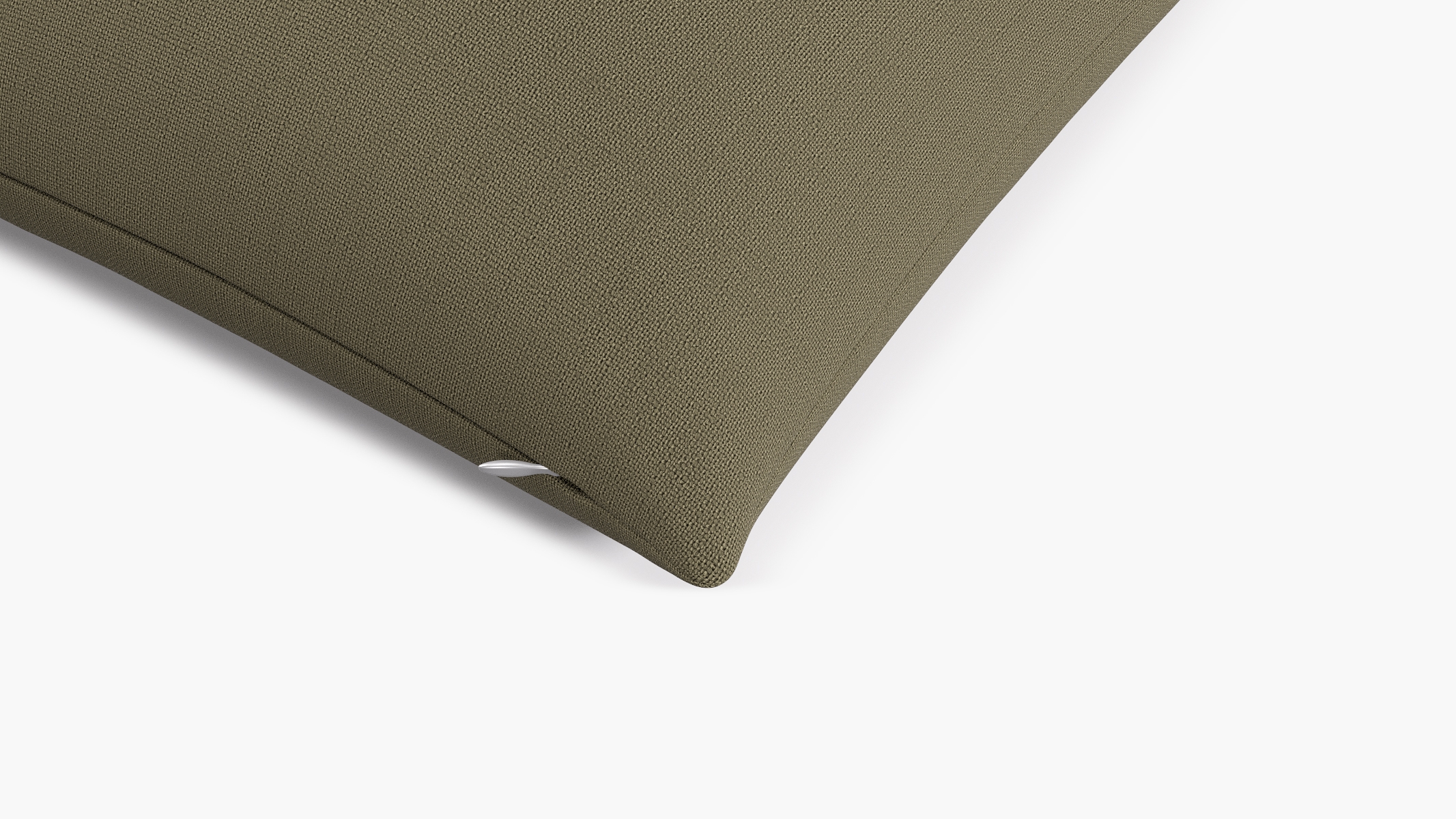 Throw Pillow 20", Olive Everyday Linen, 20" x 20" - Image 1