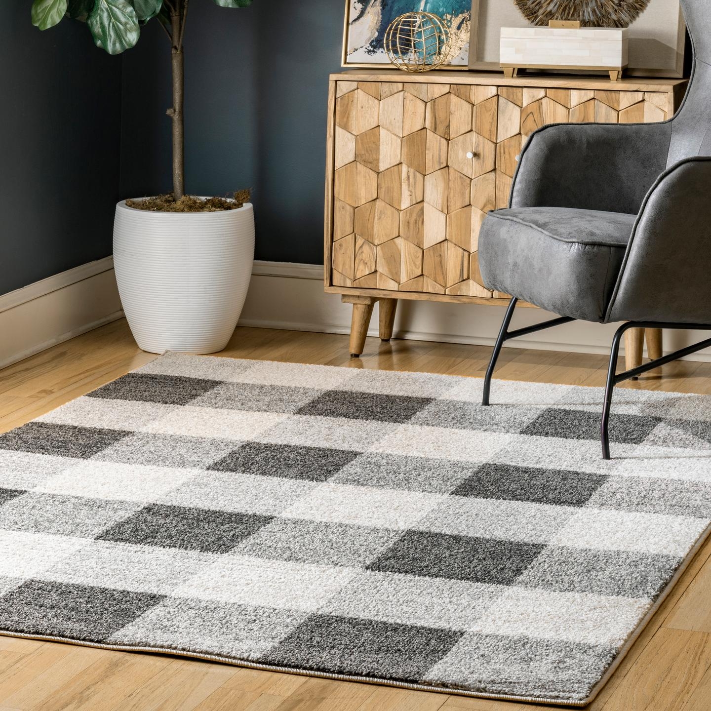 Aisha Buffalo Plaid Area Rug - Image 0