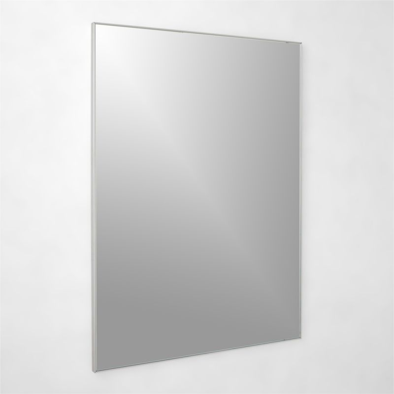 Infinity Rectangular Silver Wall Mirror 36"x48" - Image 1