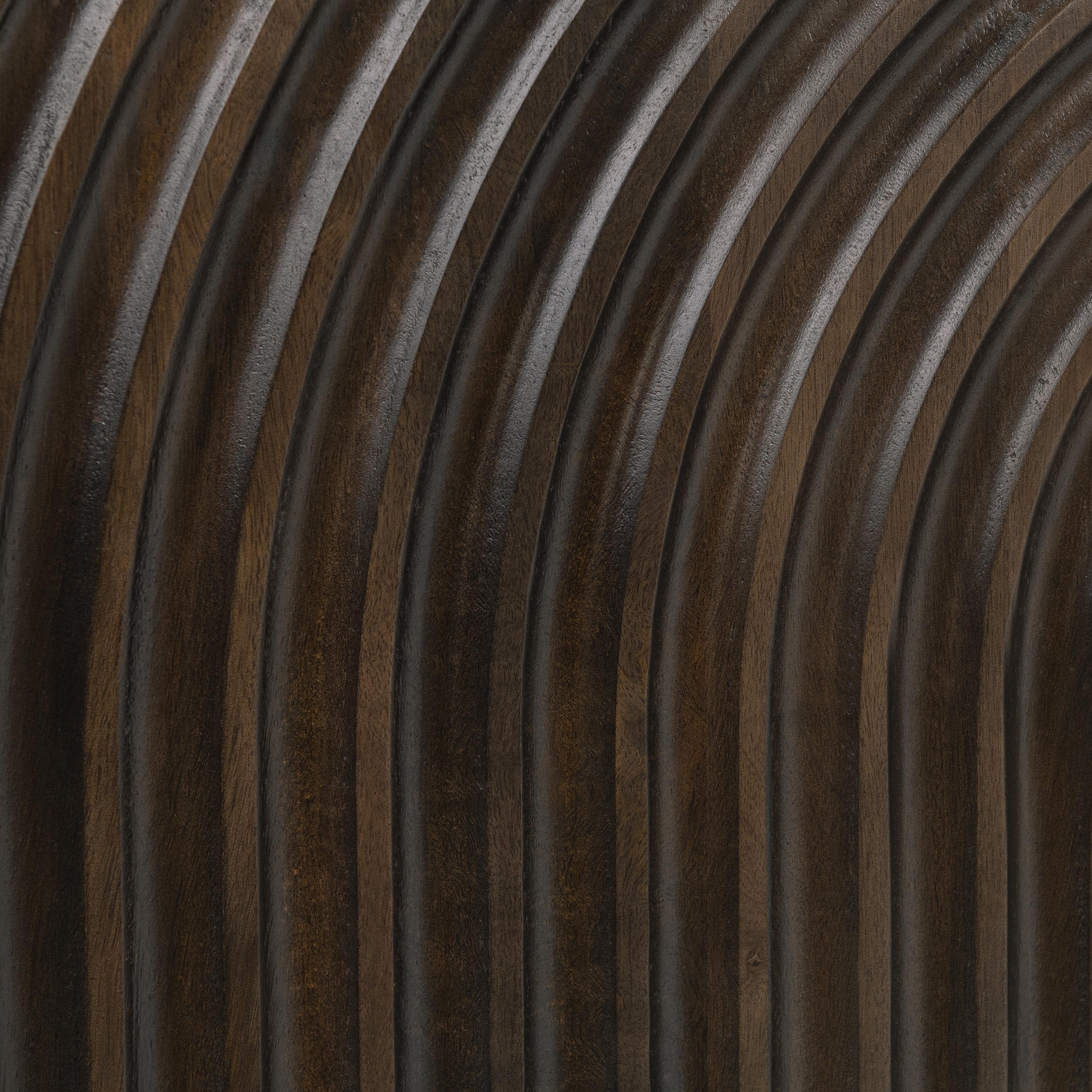 Colson Mango Wood 4Dr Cabinet Coffee Brown - Image 7