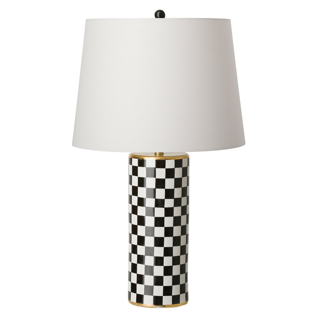 "Emissary Home and Garden Torino Checker 32"" Table Lamp" - Image 0
