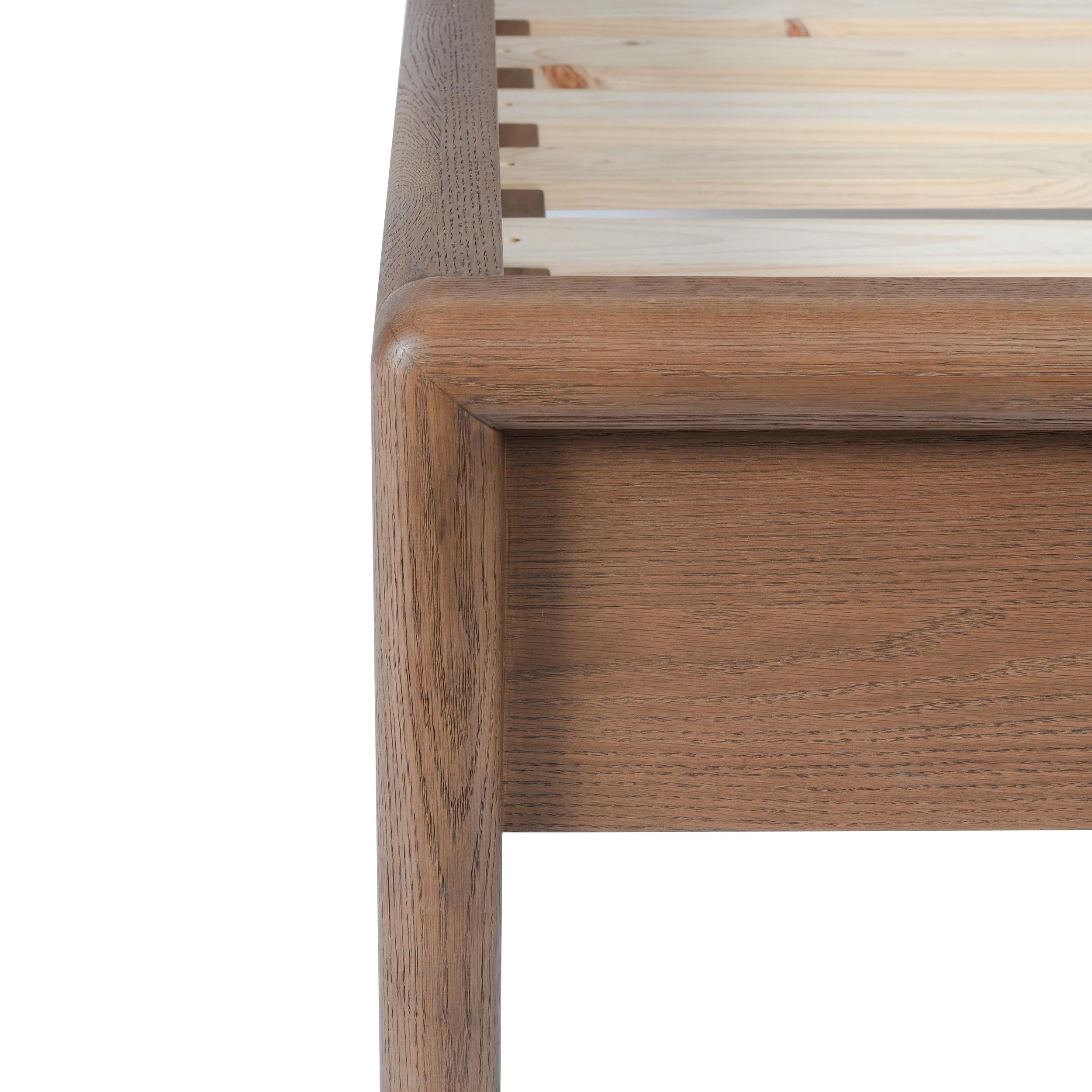 Corda Oak Wood Cal King Bed Brown/Natural - Image 8