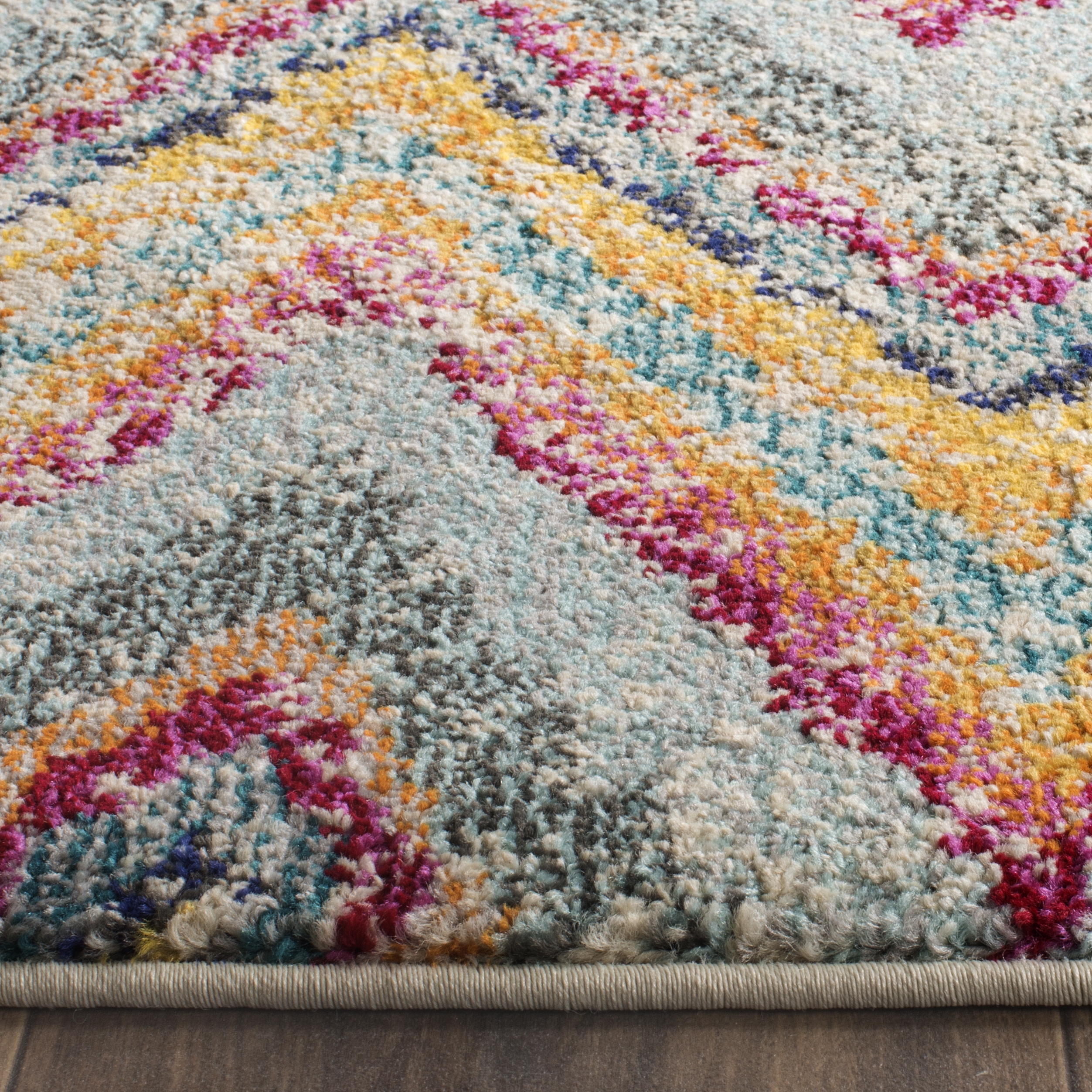 Arlo Home Woven Area Rug, MNC220F, Multi,  2' 2" X 8' - Image 2