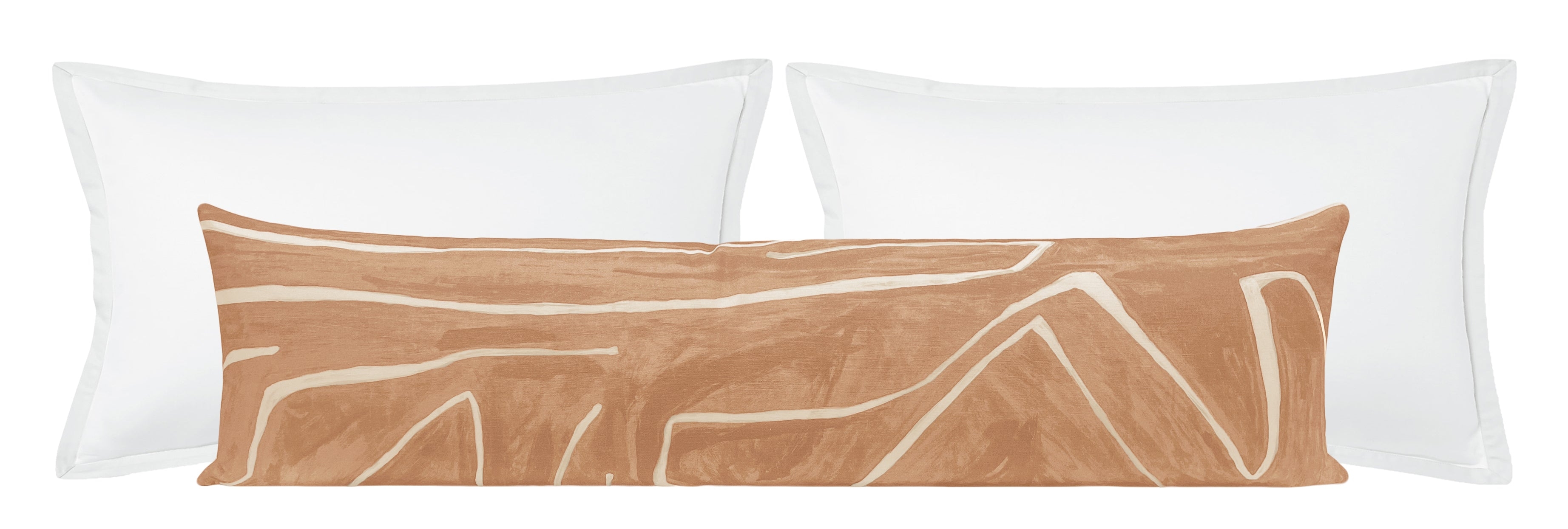 THE XL LUMBAR :: GRAFFITO // SALMON + CREAM | KELLY WEARSTLER - Sample 4" X 4" - Image 2