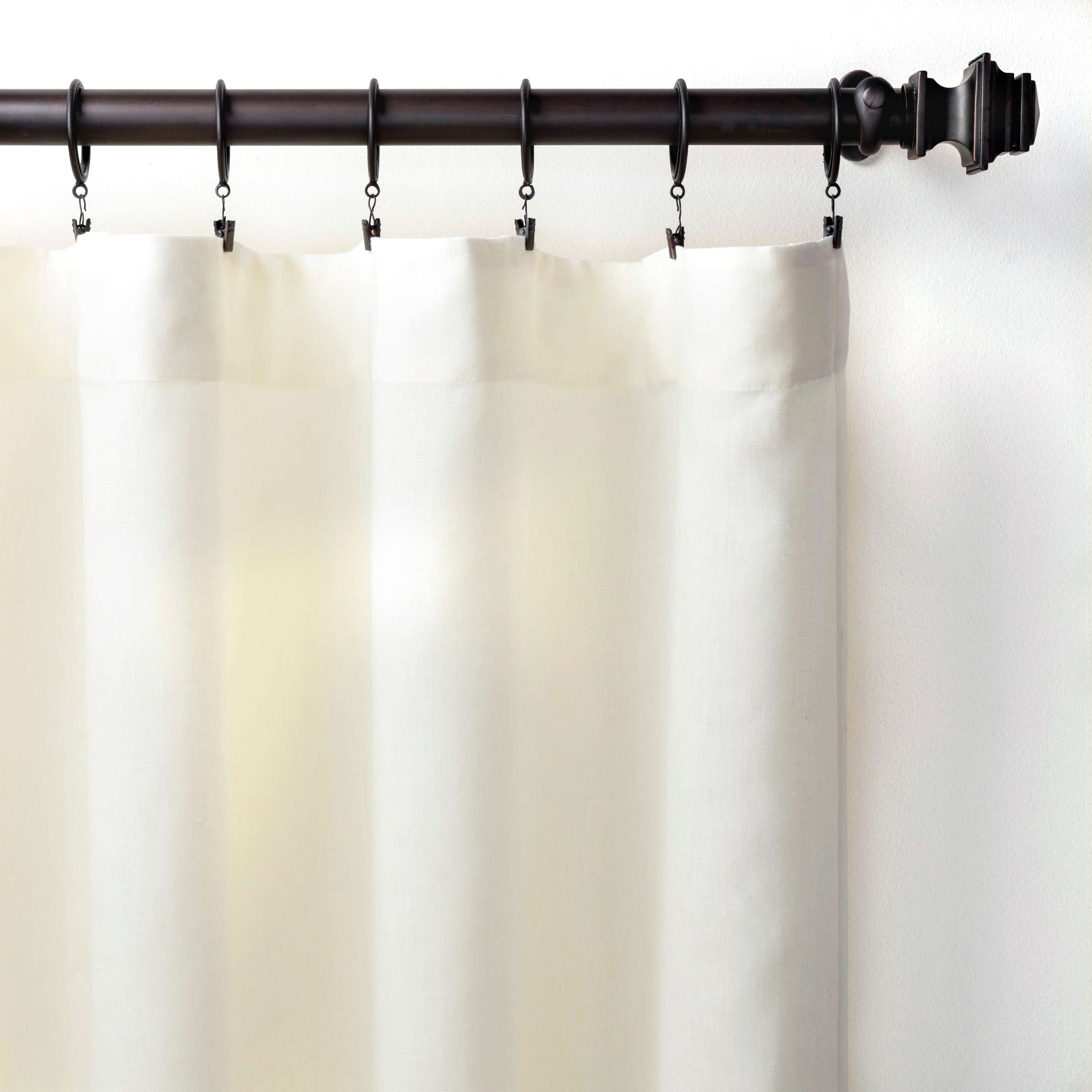 Lush Linen Ivory Curtain Panel - Image 0