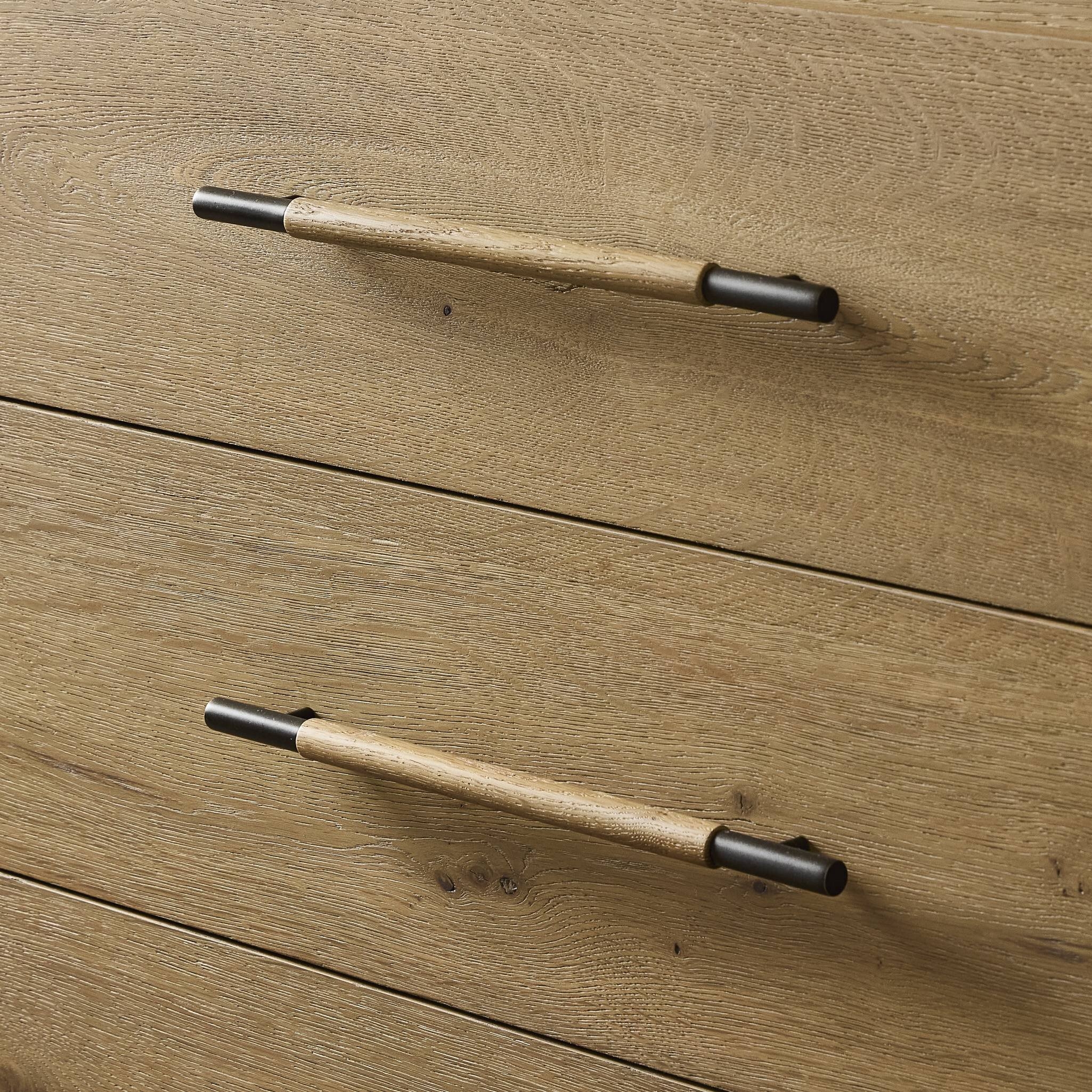 Eden 6 Drawer Dresser - Aged Smoked Oak Veneer - Image 14