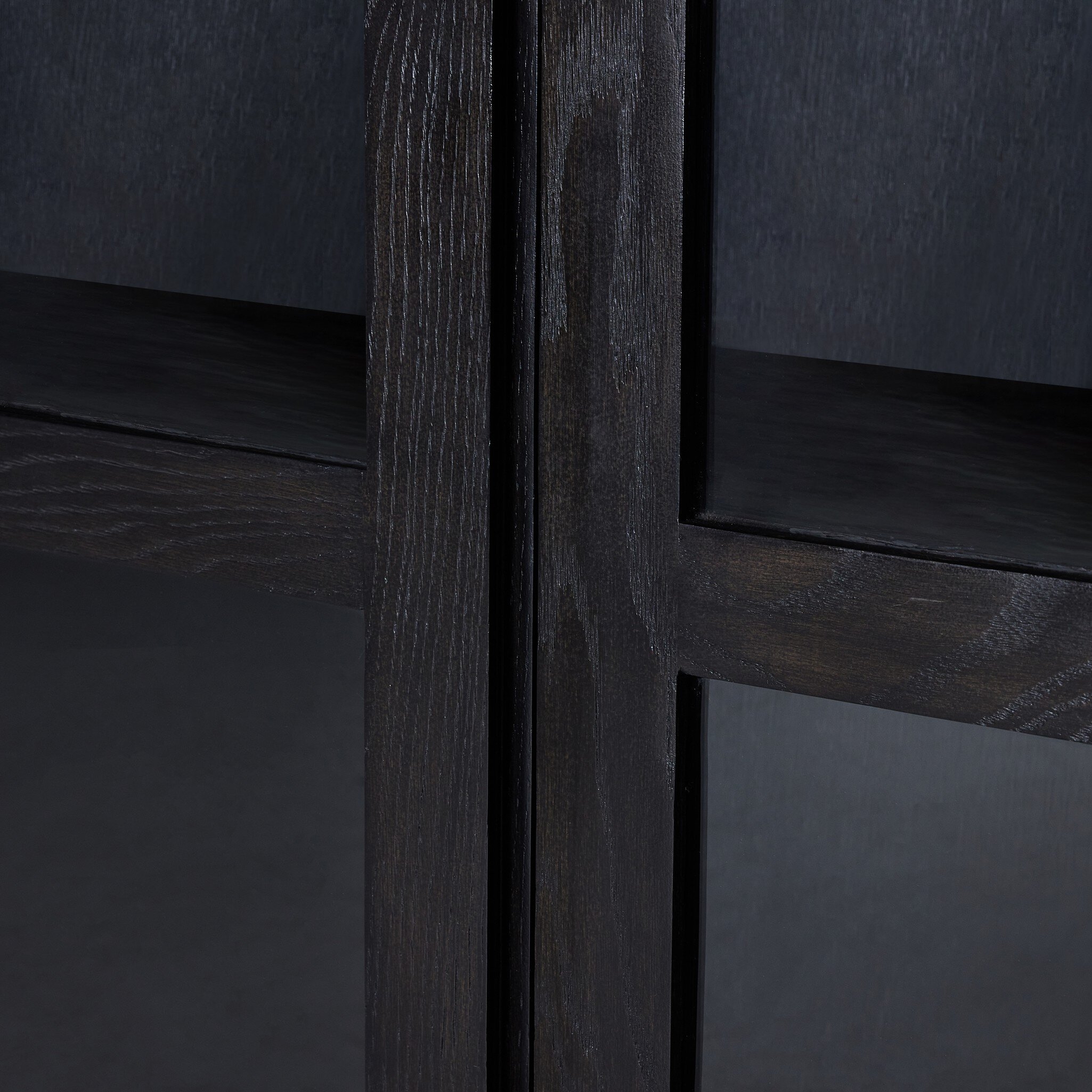 Warby Cabinet - Worn Black Veneer - Image 9