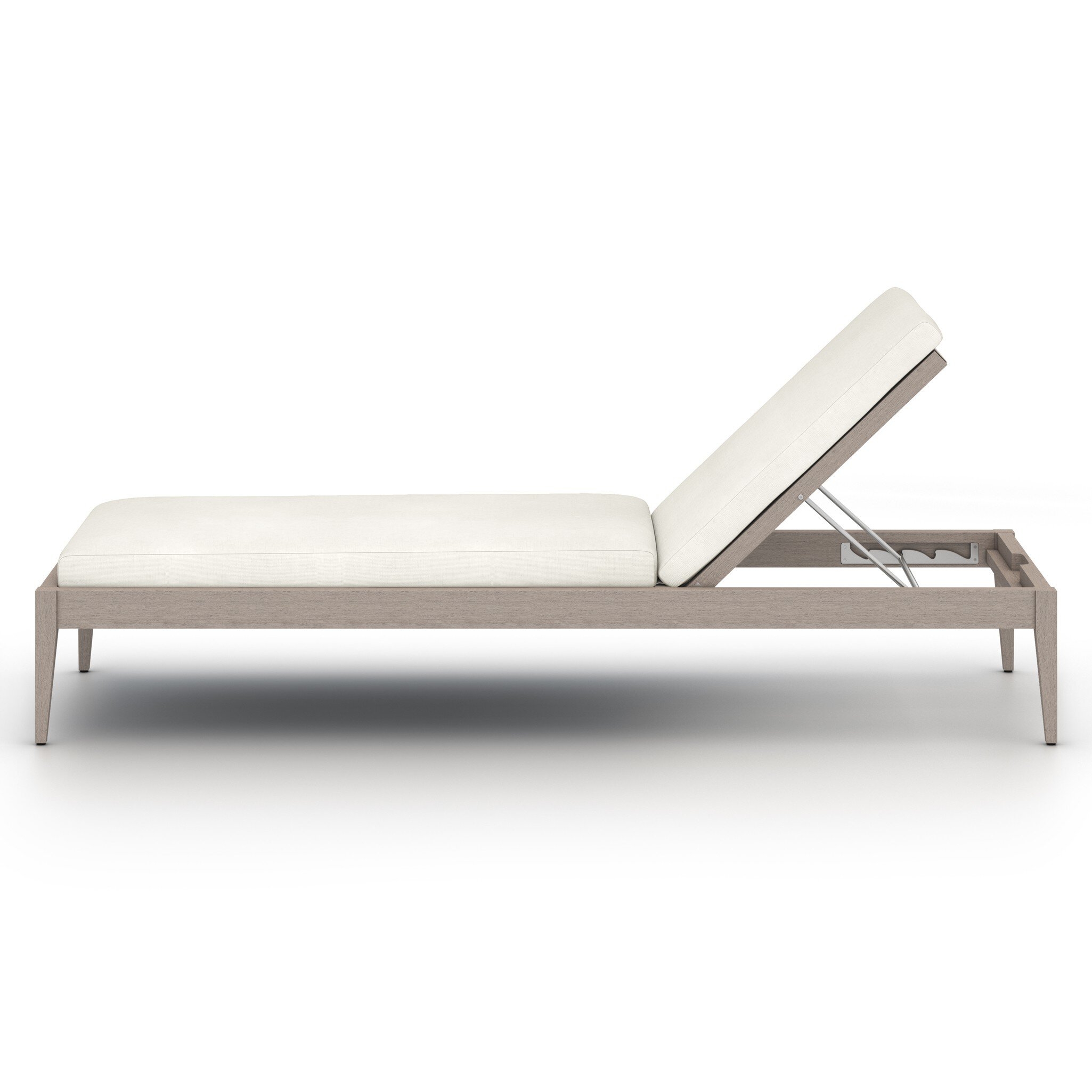 Sherwood Outdoor Chaise, Weathered Grey - Venao Ivory - Image 2