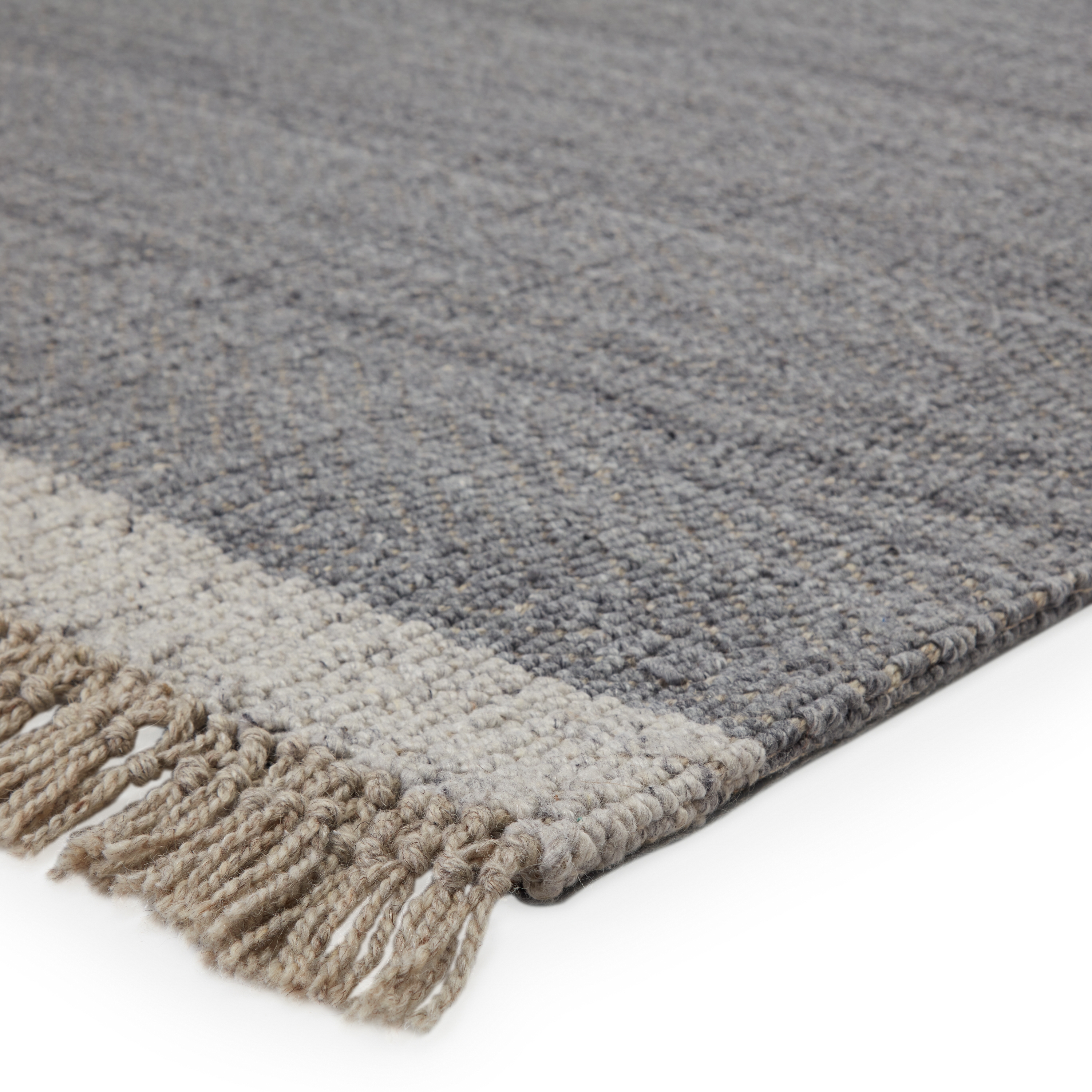 Sunday Handmade Border Gray Area Rug (5'X8') - Image 1