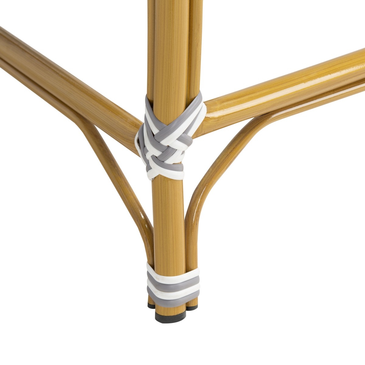 Zaid Bar stool - Grey/White - Safavieh - Image 3