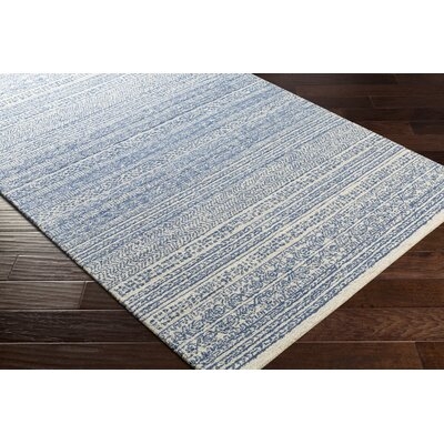 Shiloh Handmade Tufted Wool Dark Blue Rug - Image 0