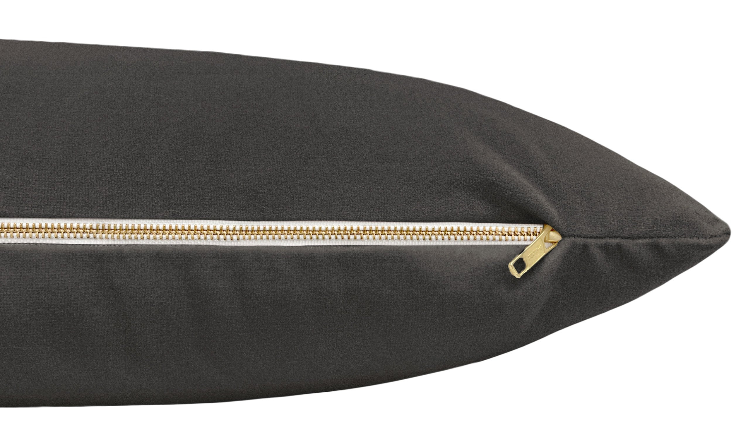 THE XL LUMBAR :: SIGNATURE VELVET // GRAPHITE - BY THE YARD - Image 1