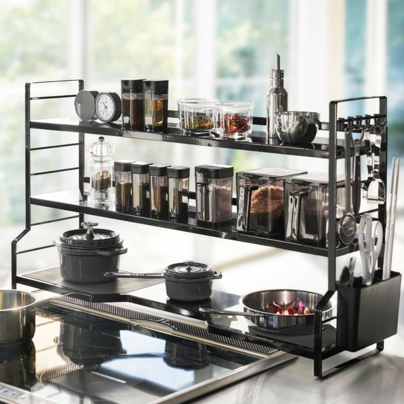 Yamazaki Tower Black Stove Rack - Image 1
