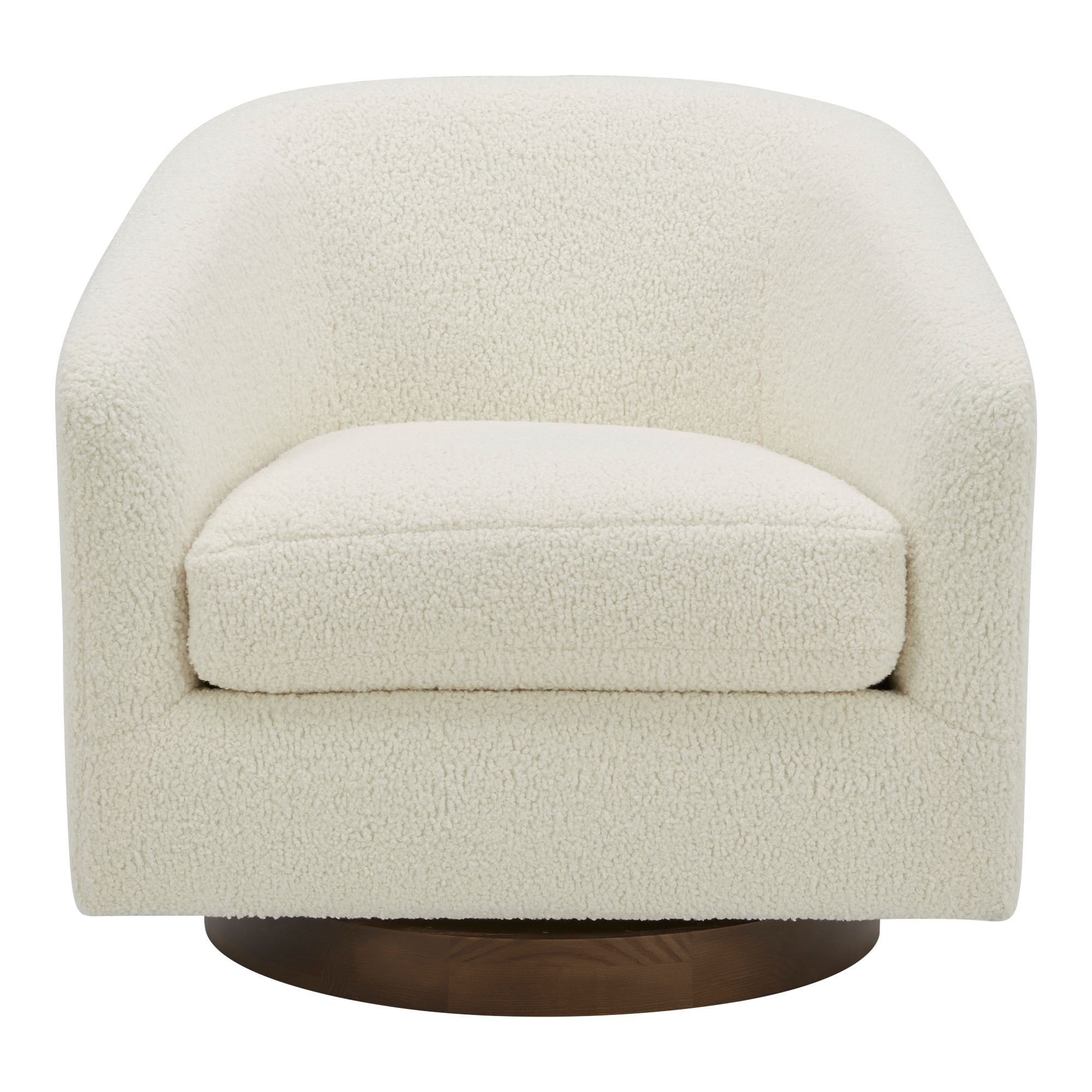 Oscy Swivel Chair Vegan Shearling White - Image 0