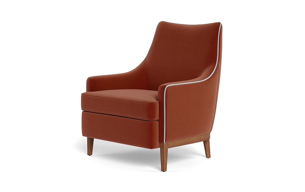 Kingsley Accent Chair with Contrast Piping - Image 2