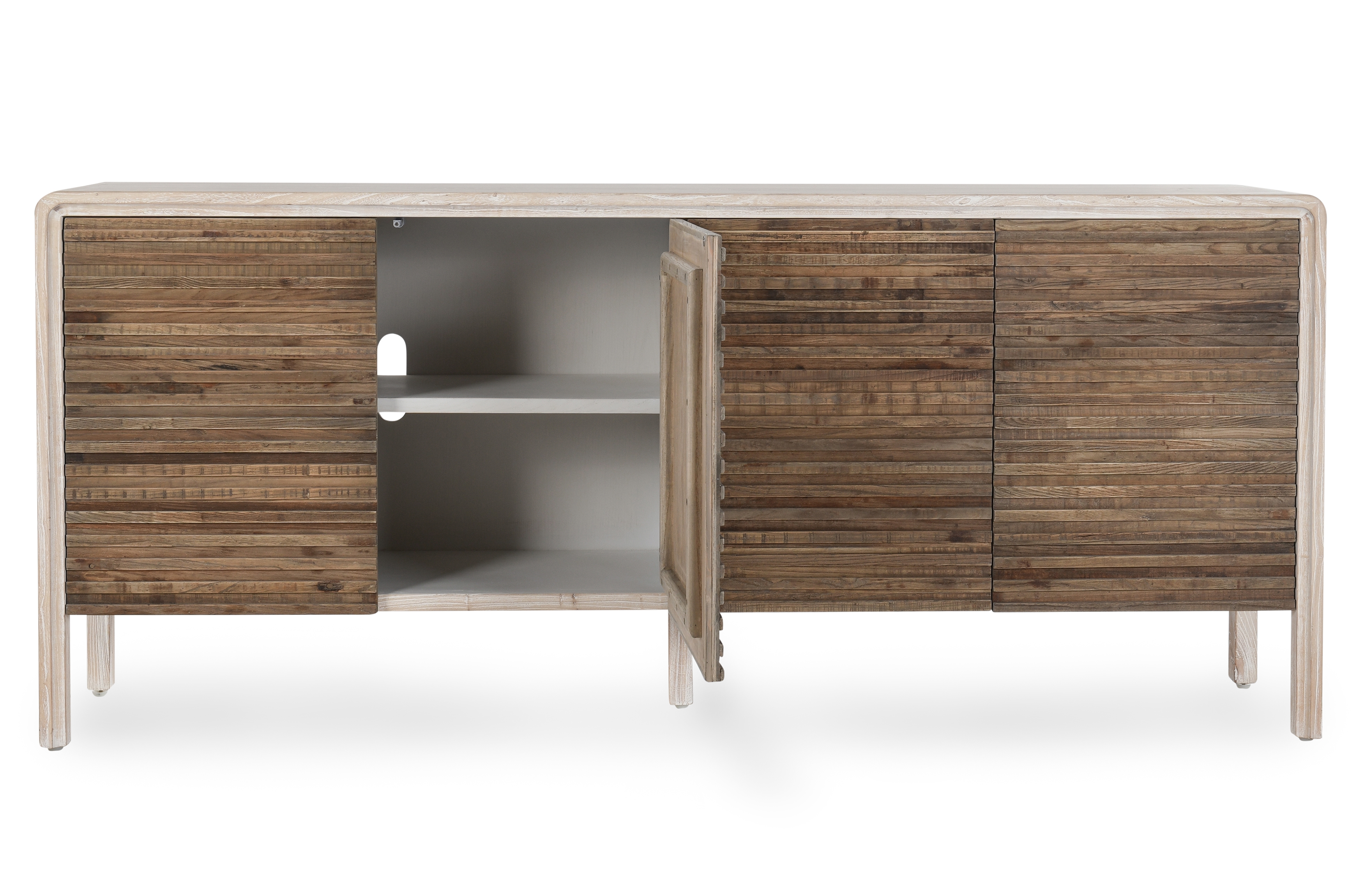 Elodie 4Dr Sideboard Beige/Natural - Image 3
