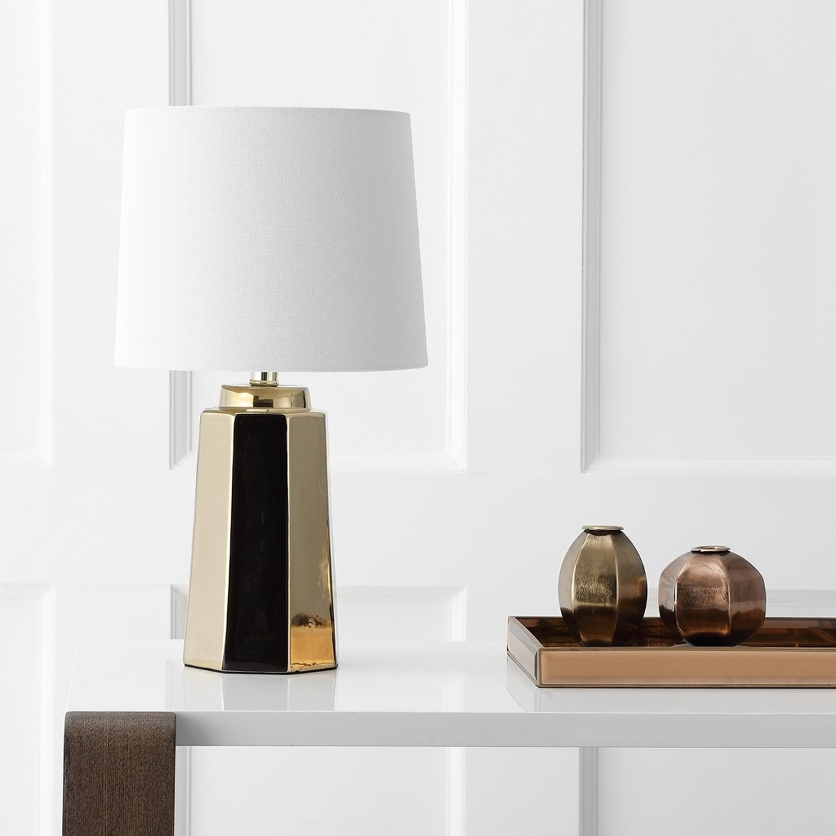 Parlon Table Lamp - Plated Gold - Safavieh - Image 2
