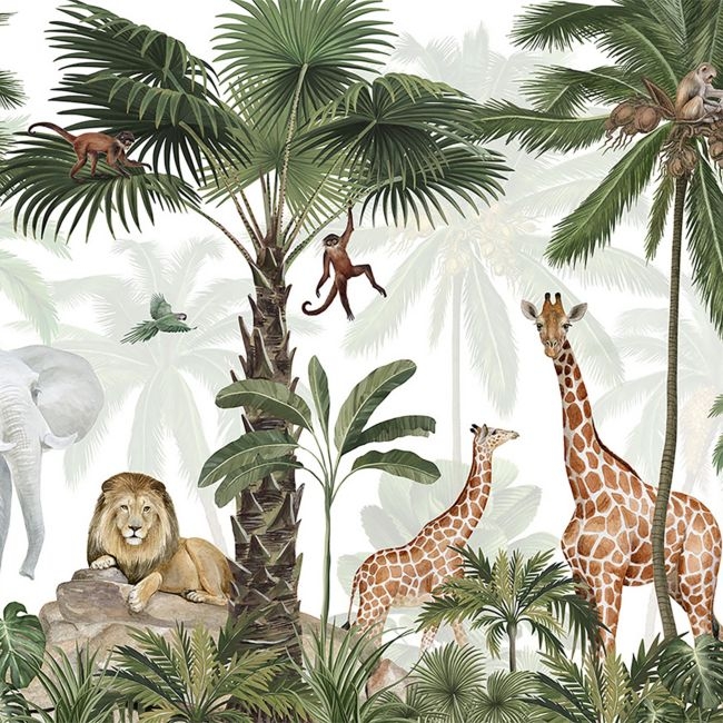 Tempaper Jungle Party Peel & Stick Wall Mural - Image 0