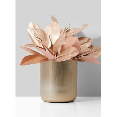 Anaiya Gold 8" Indoor / Outdoor Aluminum Table Vase - Image 0