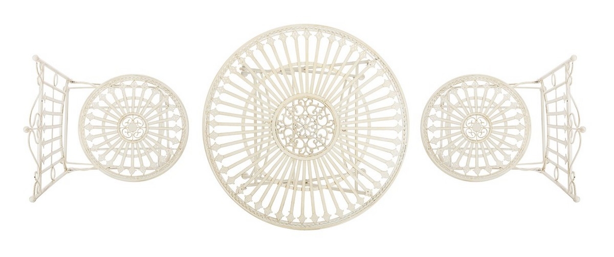 Belen Bistro Set - Pearl White - Safavieh - Image 6