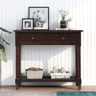 Daisy Series Console Table Traditional Design With Two Drawers - Image 0