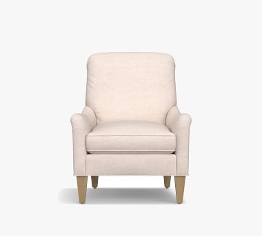 Saylor Upholstered Armchair, Polyester Wrapped Cushions, Performance Plush Velvet Slate - Image 1
