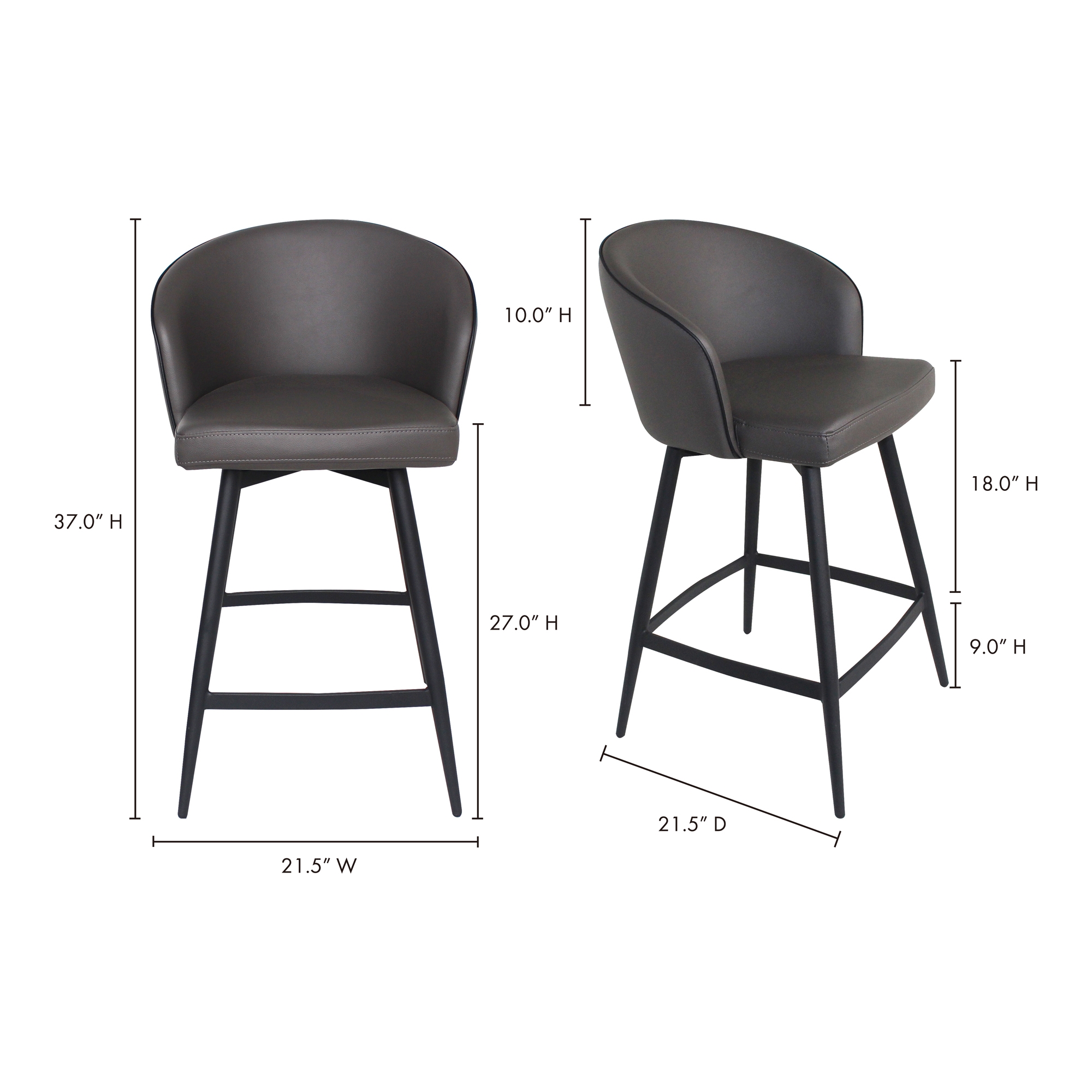 Webber Swivel Counter Stool - Image 5
