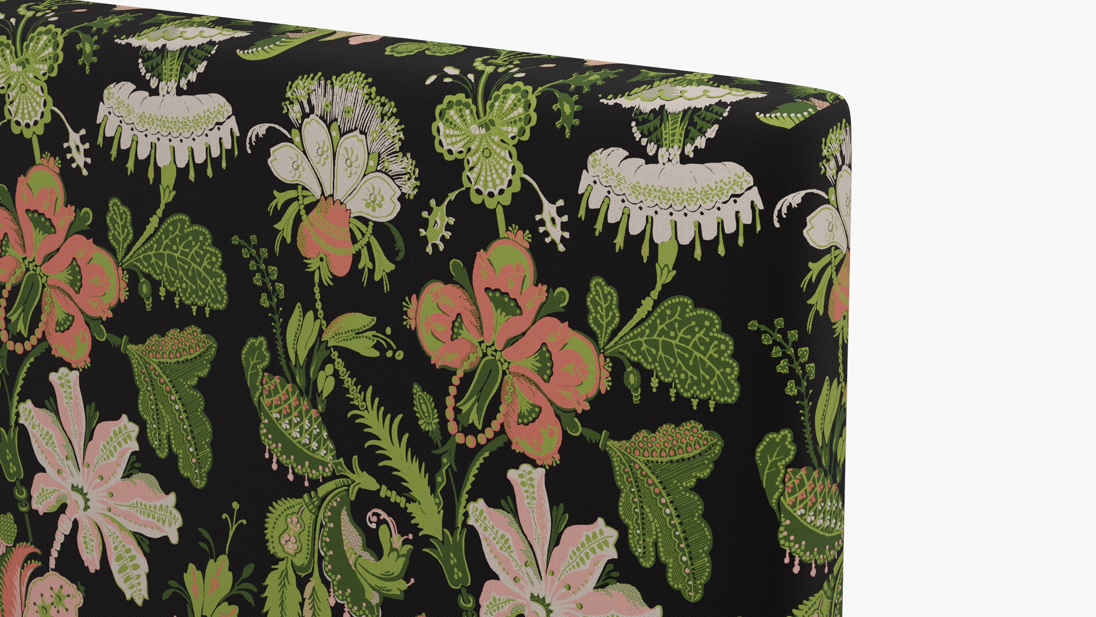 Square Back Headboard, Coral Onyx Rossetta, King - Image 2