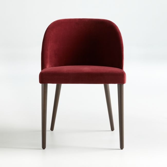 Camille Syrah Velvet Dining Chair - Image 1