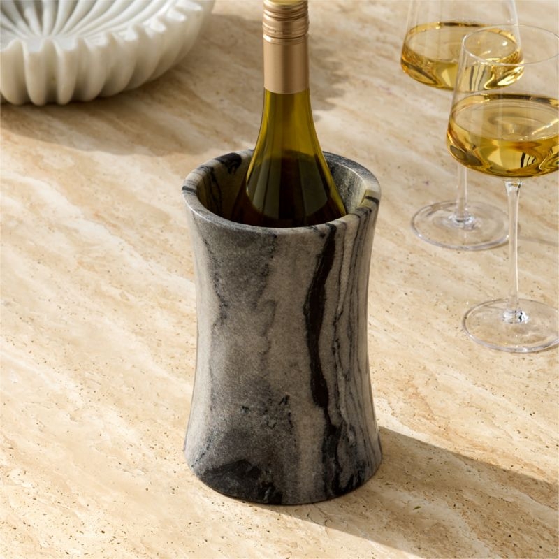 Matteo Grey Marble Wine Chiller - Image 3
