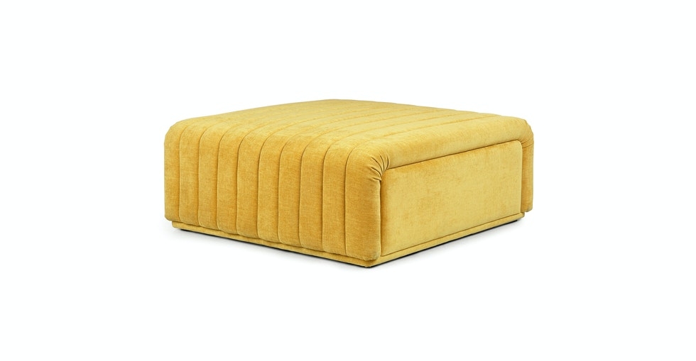 Sefto 39.5" Ottoman - Marigold Yellow - Image 0