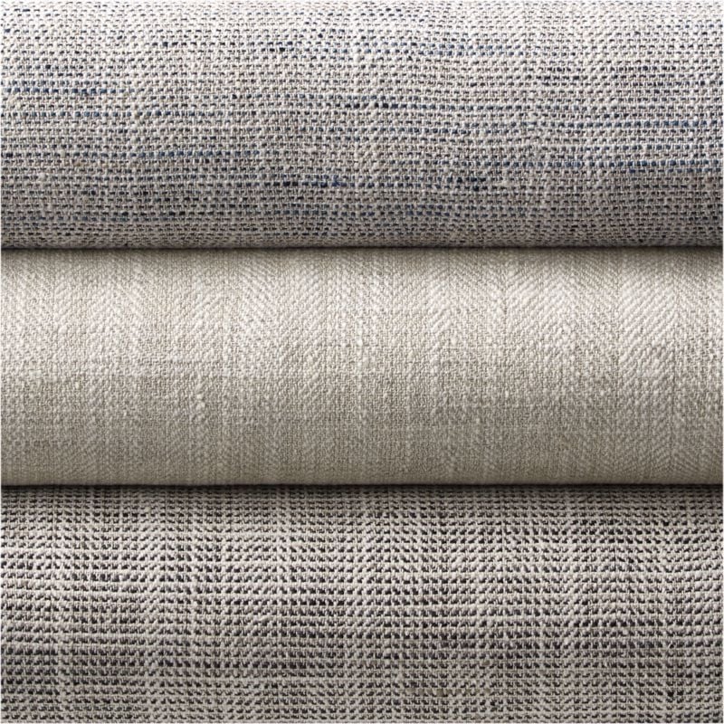 Reid Blue Recycled Fiber Window Curtain Panel 52"x120" - Image 5