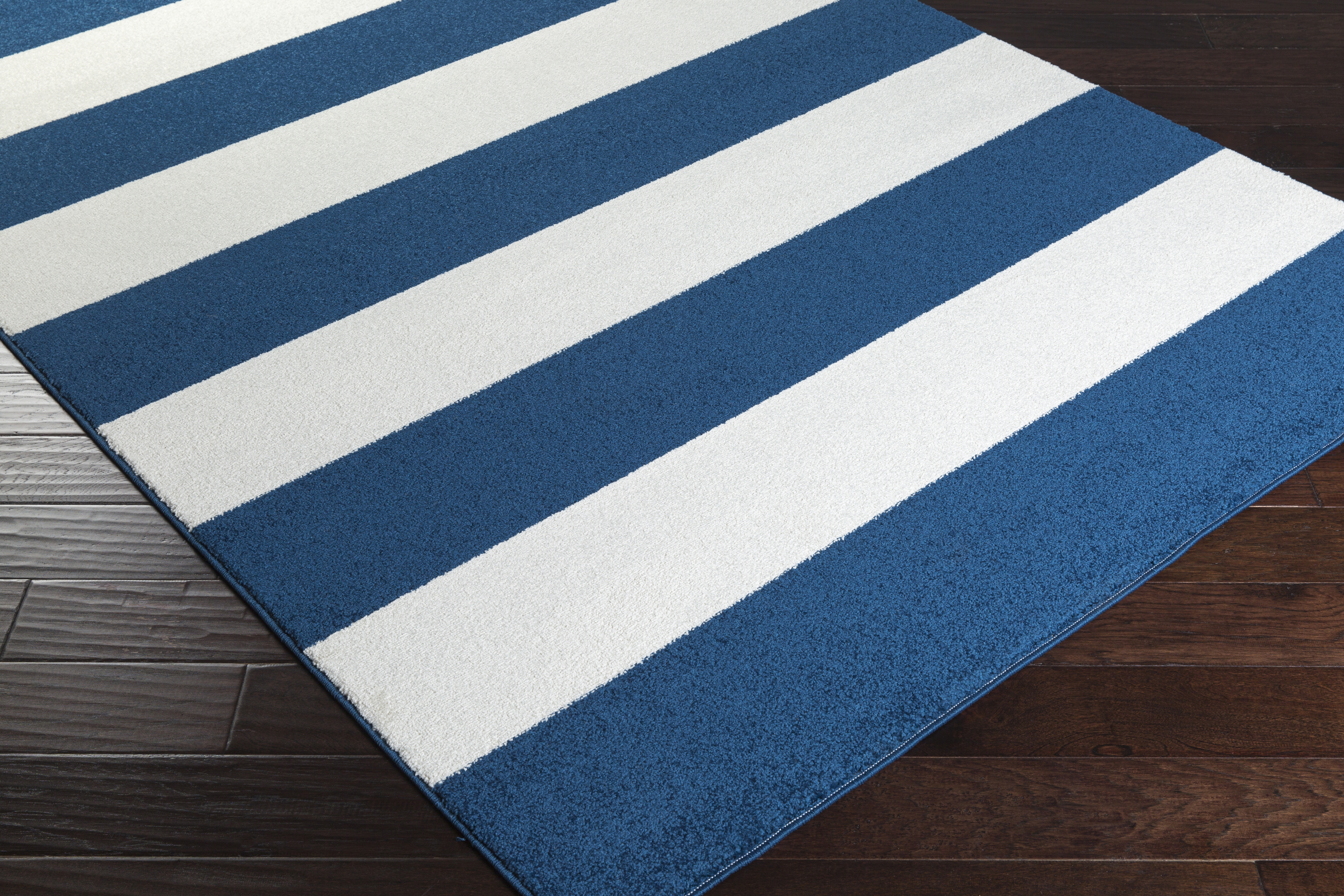Horizon Blue Indoor 2' x 2'11" Machine Woven Rug - Image 3