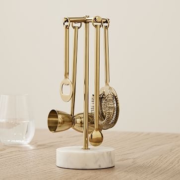 Archer Barware Collection, Cocktail Shaker, Brass - Image 3