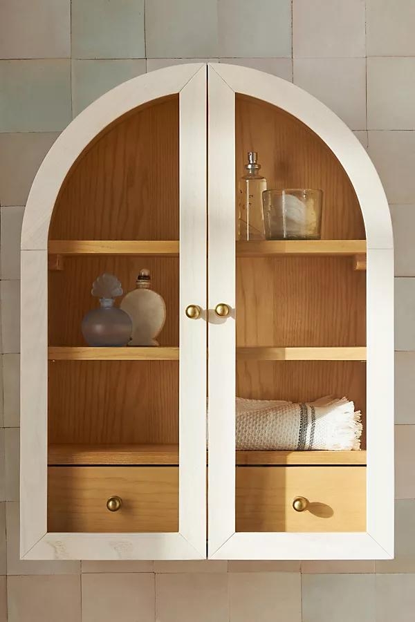 Fern Wood Arch Wall Cabinet - Image 0