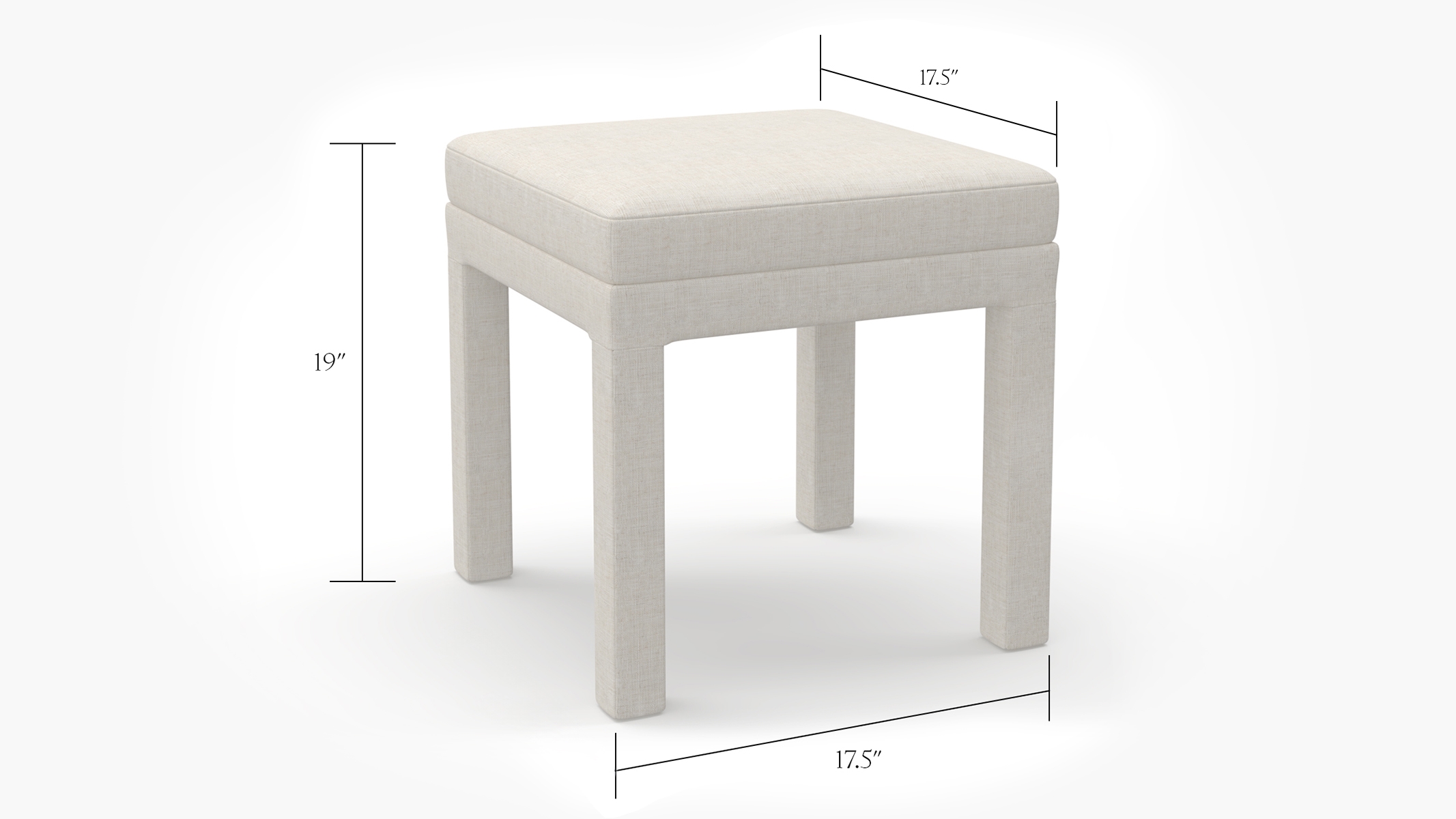 Parsons Ottoman, Lapis Lanai - Image 2