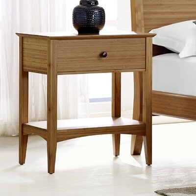 Willow 1 - Drawer Solid Wood Nightstand in Natural - Image 0