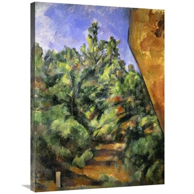 'The Red Rock (Le Rocher Rouge)' by Paul Cezanne Print on Canvas - Image 0