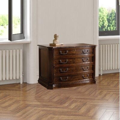 Executive 4-Drawer Lateral Filing Cabinet - Image 0