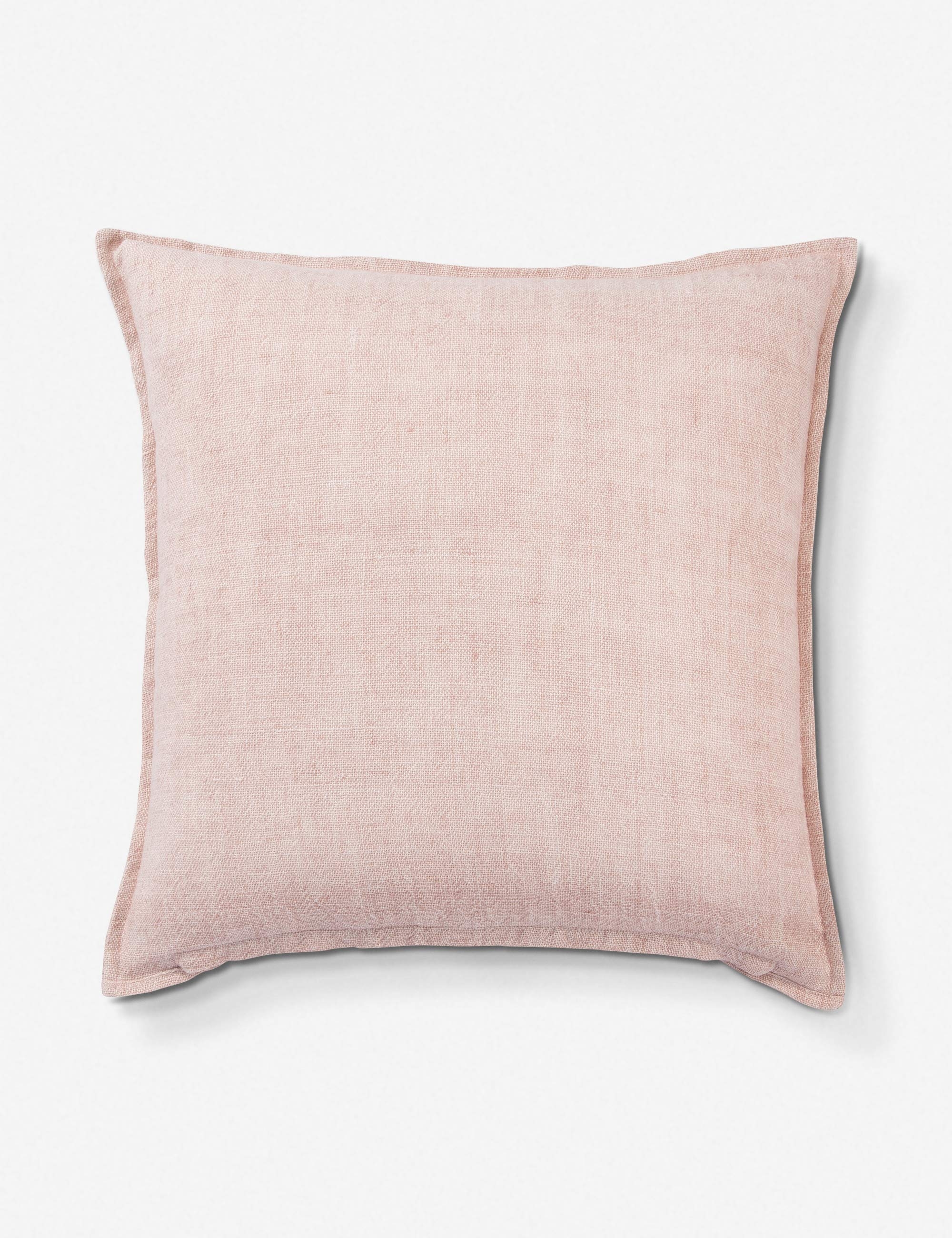 Emalita Linen Pillow, Cameo Rose - Image 1