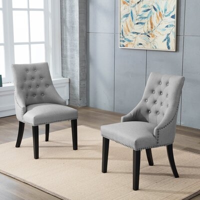 Hopkint Tufted Upholstered Parsons Chair (set of 2) - Image 1