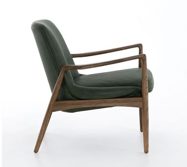 Fairview Armchair, Eden Sage Leather/Toasted Oak - Image 4