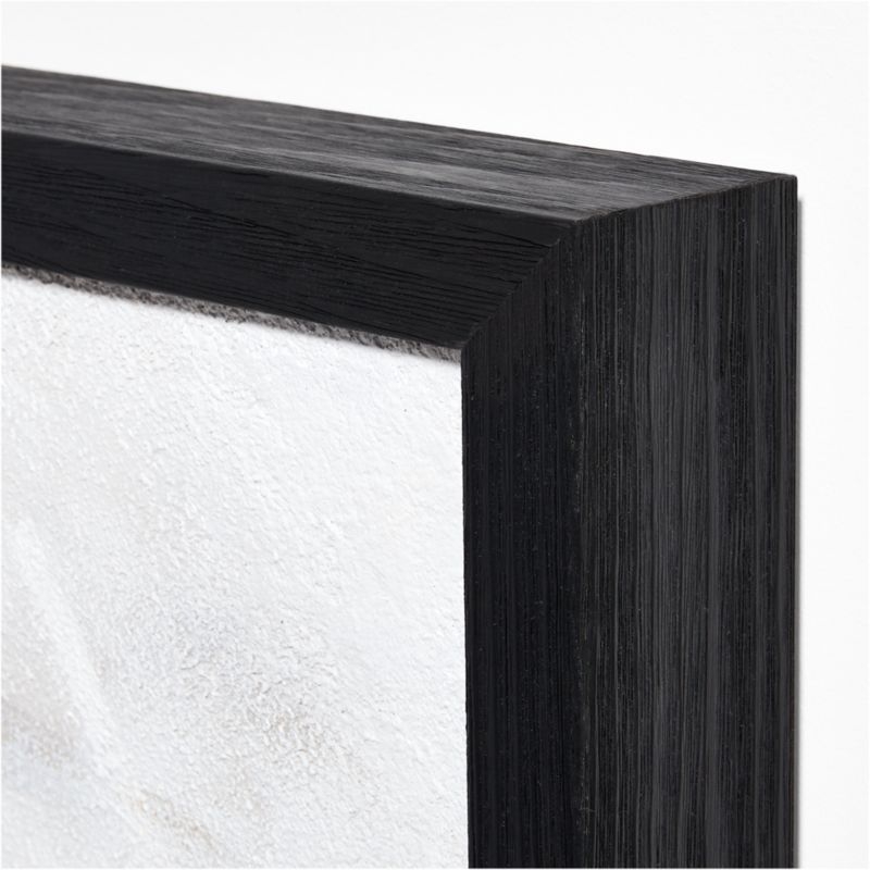 "Good Things" Framed White & Black Abstract Hand-Painted Wall Art 50"x60" - Image 5