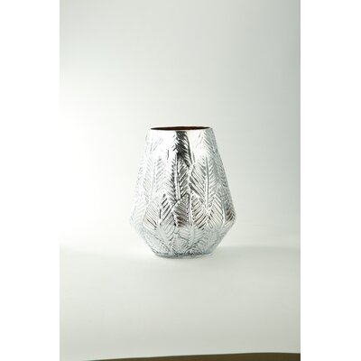 SILVER 10.6299'' Indoor / Outdoor Glass Table Vase - Image 0