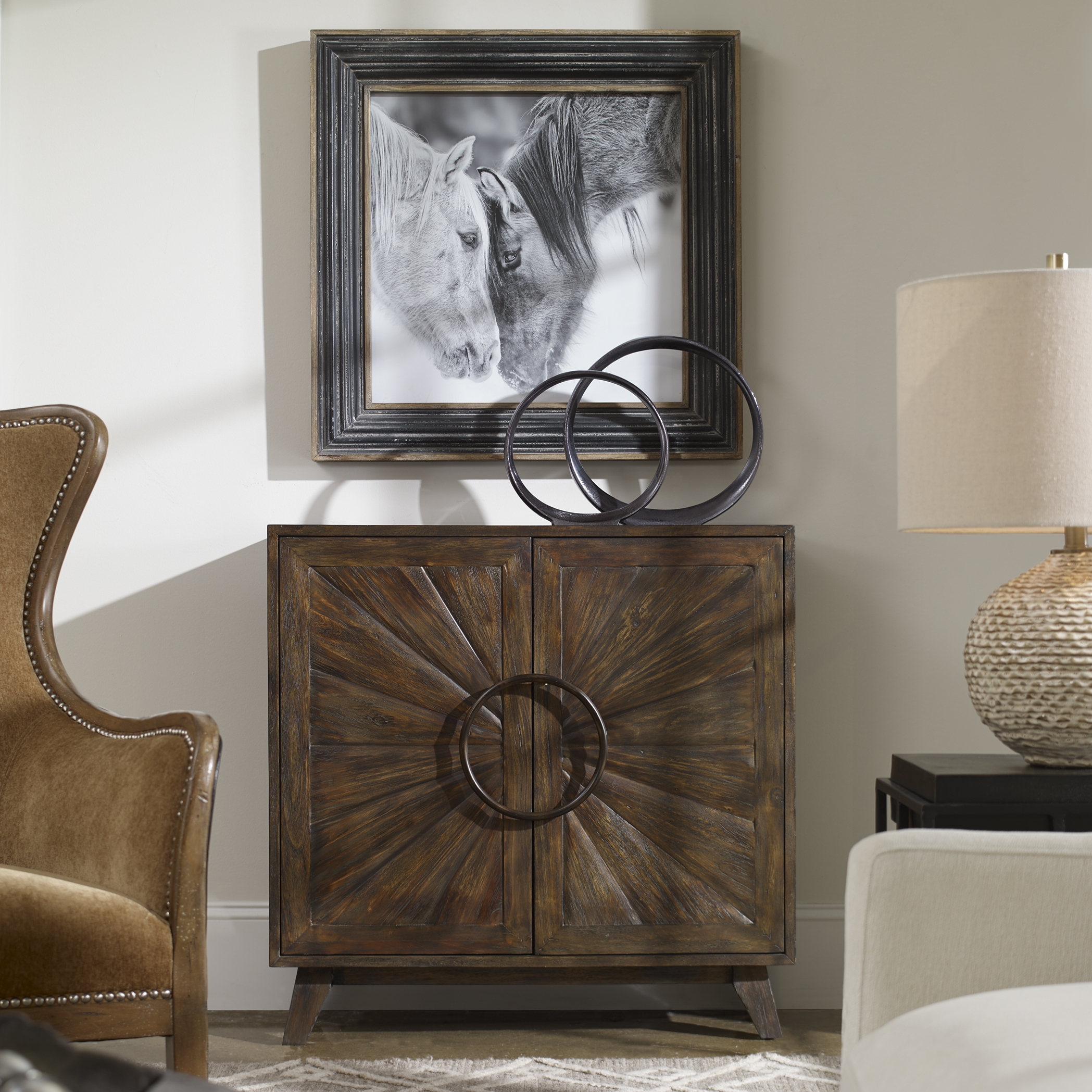 Kohana Black Console Cabinet - Image 1
