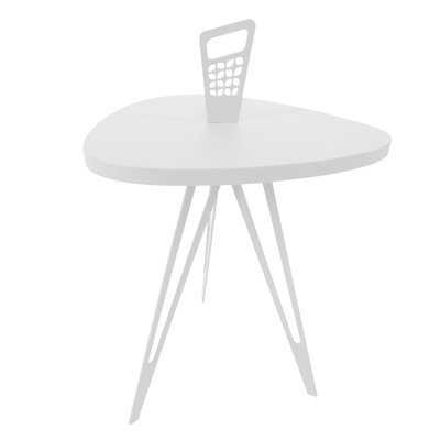 Jahkira Mod Shaped Side Table (Taller Triangular)-Lemon - Image 0