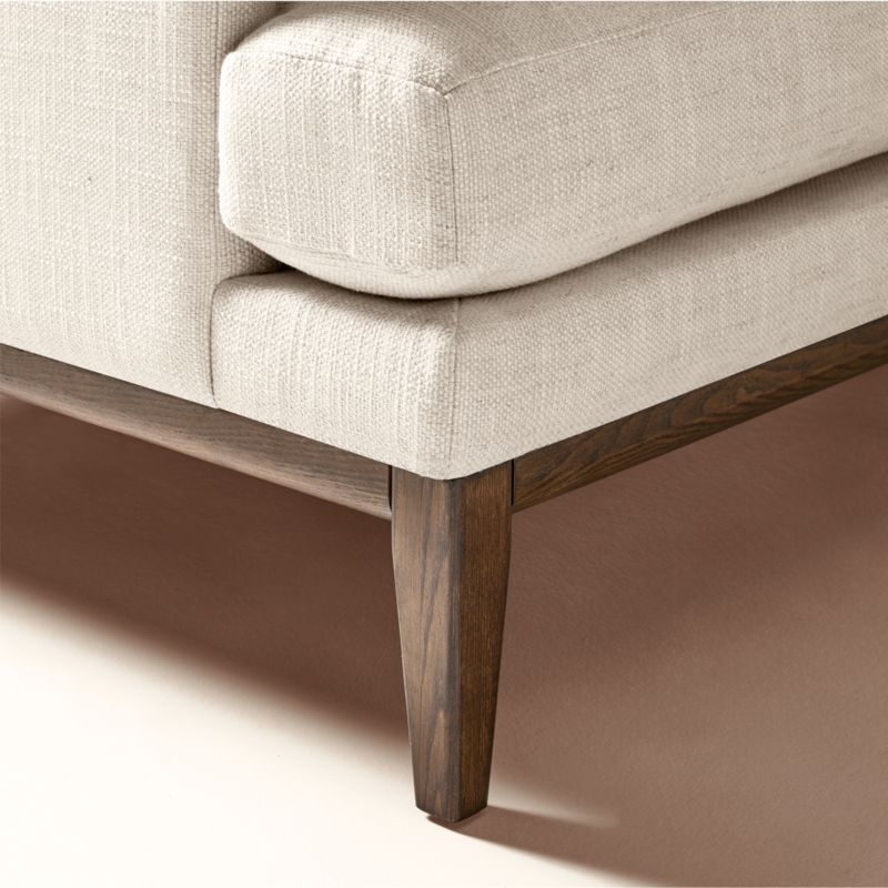 Mona 5-Piece L-Shaped Off-White Performance Linen Sectional Sofa - Image 5