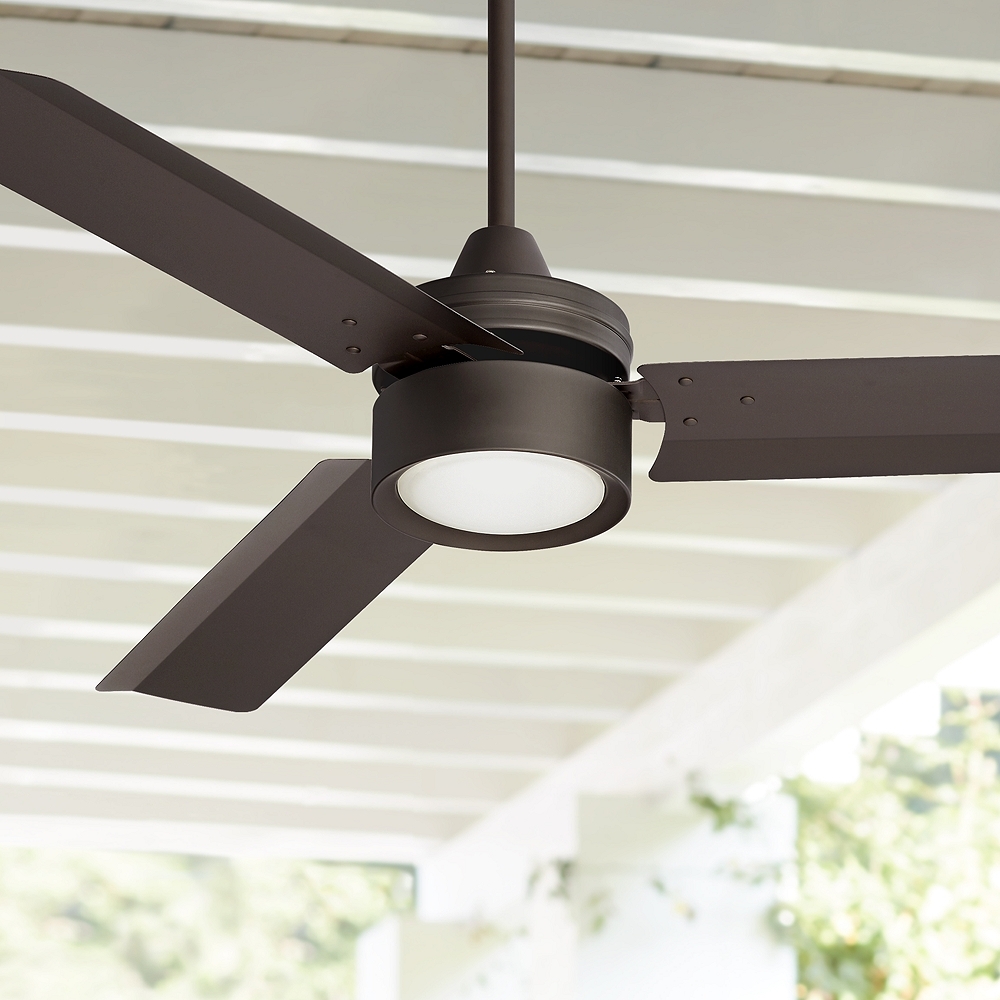 52" Casa Arcus Emperial Bronze LED Ceiling Fan - Style # 65A85 - Image 0